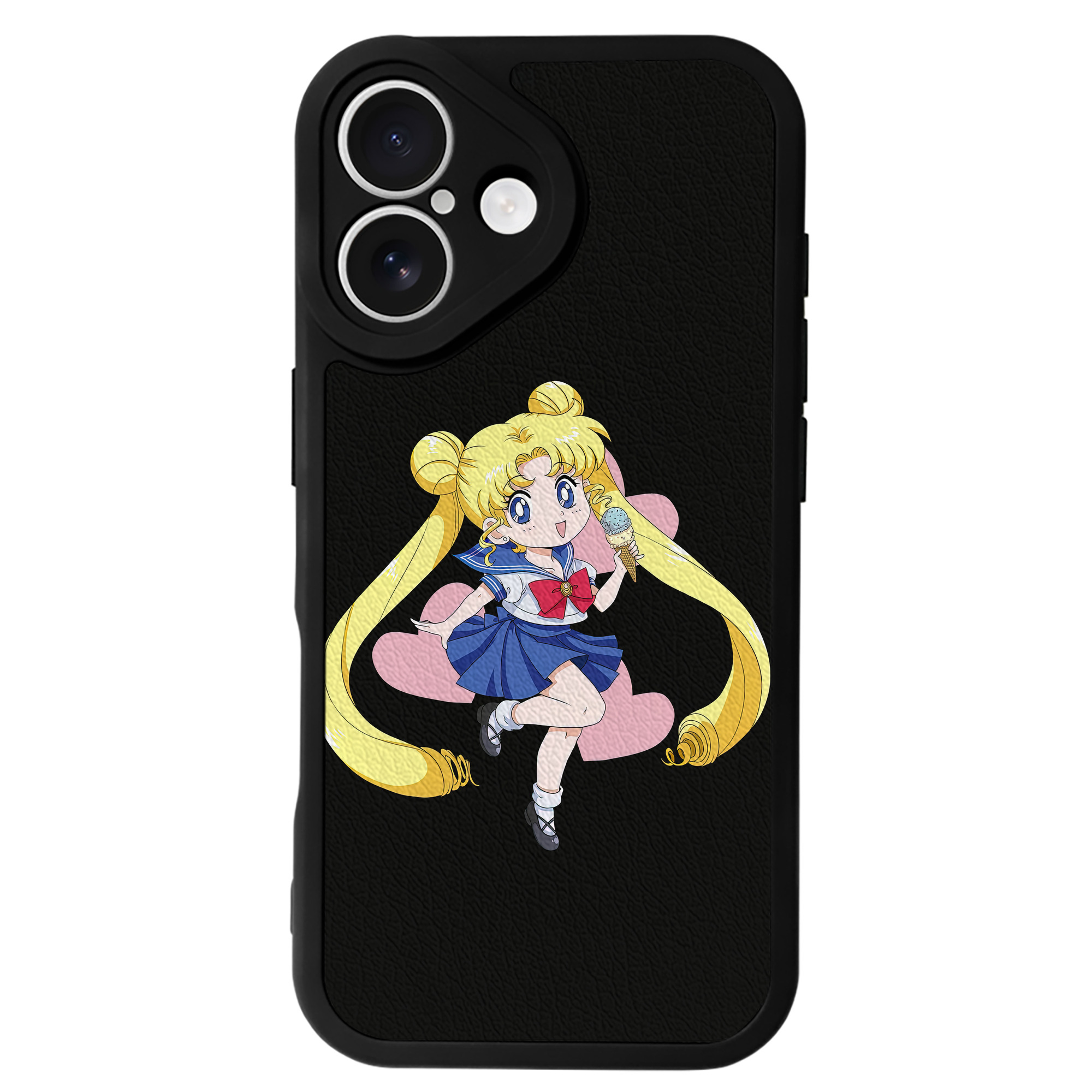 （画像用） 美少女戦士セーラームーン 愛野 美奈子 あいの みなこ Sailor Moon Aino Minako 【iPhone 16シリーズ対応】シリコンスマホケース（レザー調） 材質：シリコン